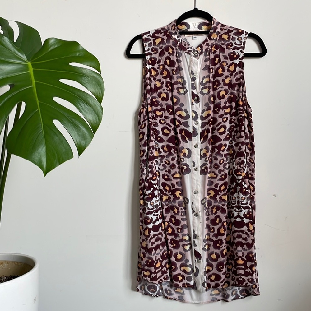 Leopard Mara Hoffman shirt dress